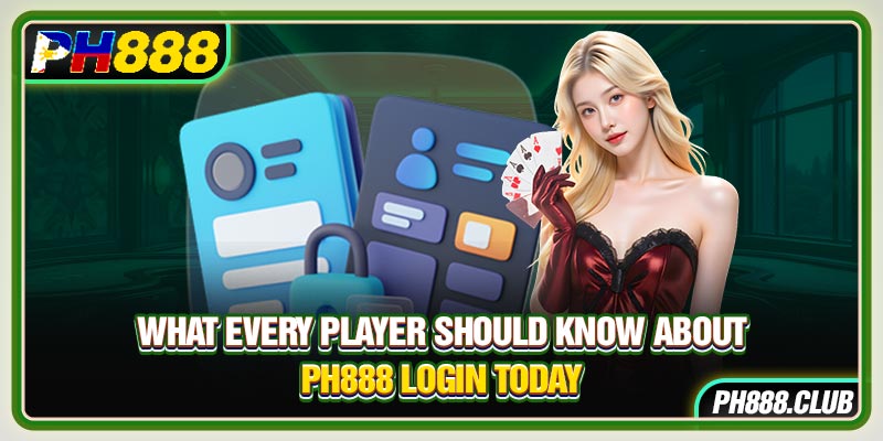 What Every Player Should Know About Ph888 Login Today